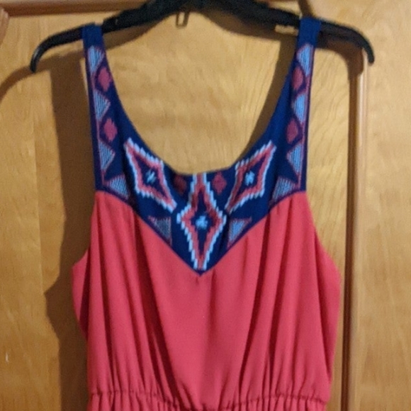 Takara Maxi Dress Pink and Blue - Picture 3 of 6